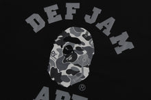 【 BAPE X DEF JAM 】CAMO COLLEGE RELAXED FIT TEE