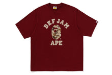 【 BAPE X DEF JAM 】CAMO COLLEGE RELAXED FIT TEE