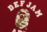 【 BAPE X DEF JAM 】CAMO COLLEGE RELAXED FIT TEE