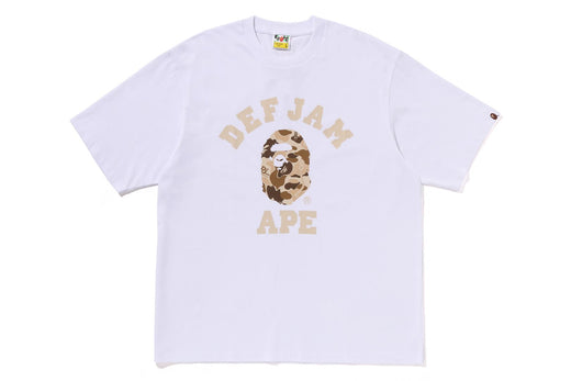 【 BAPE X DEF JAM 】CAMO COLLEGE RELAXED FIT TEE