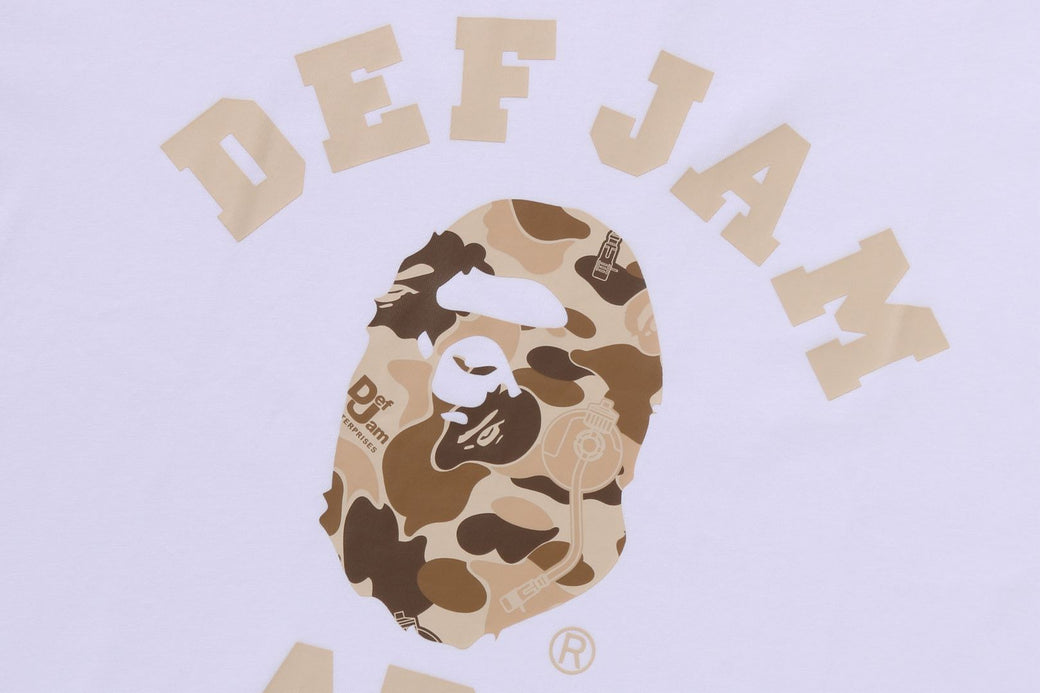 BAPE X DEF JAM 】CAMO COLLEGE RELAXED FIT TEE | bape.com
