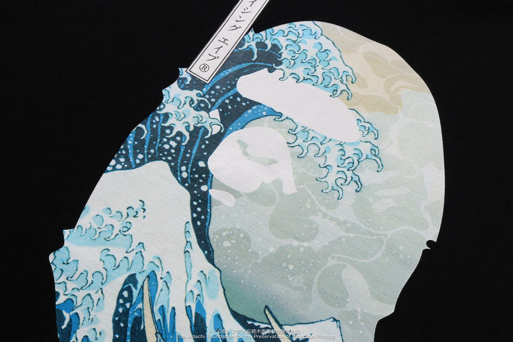 BAPE X UKIYO-E APE HEAD TEE #1 黒 L 葛飾北斎 BAPE X UKIYO-E 】APE HEAD TEE #1 | bape.com