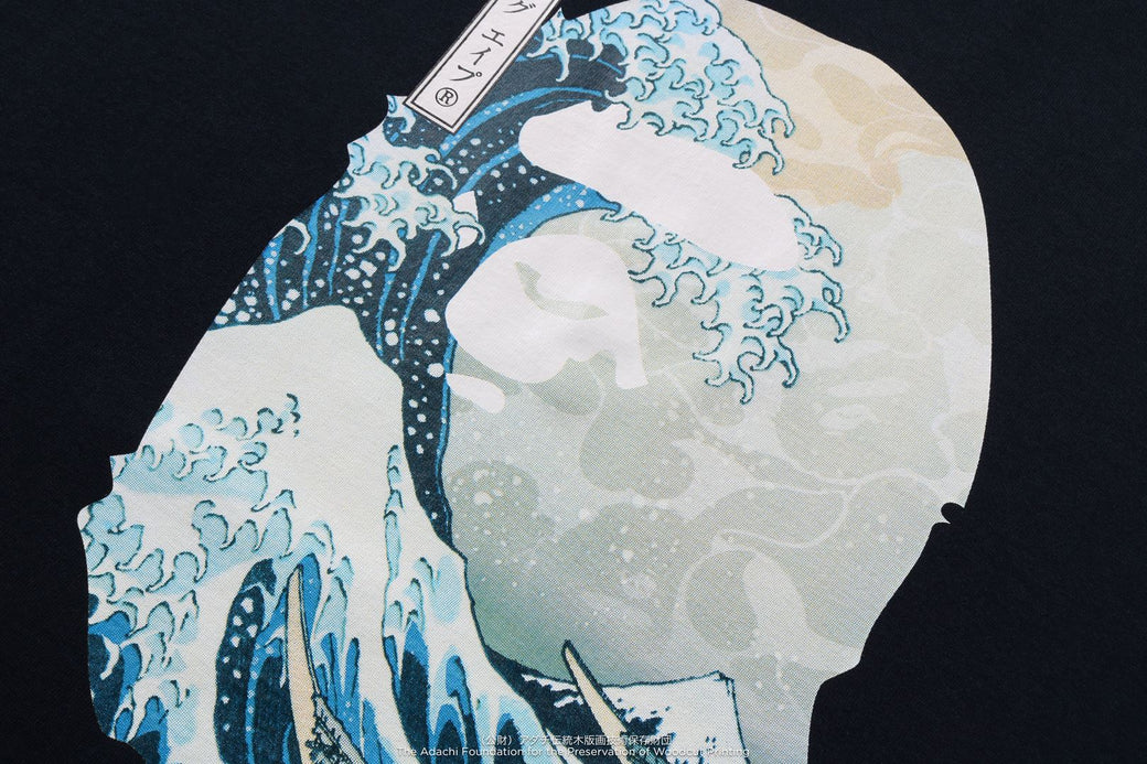 BAPE X UKIYO-E APE HEAD TEE #1 黒 L 葛飾北斎 BAPE X UKIYO-E 】APE HEAD TEE #1 | bape.com