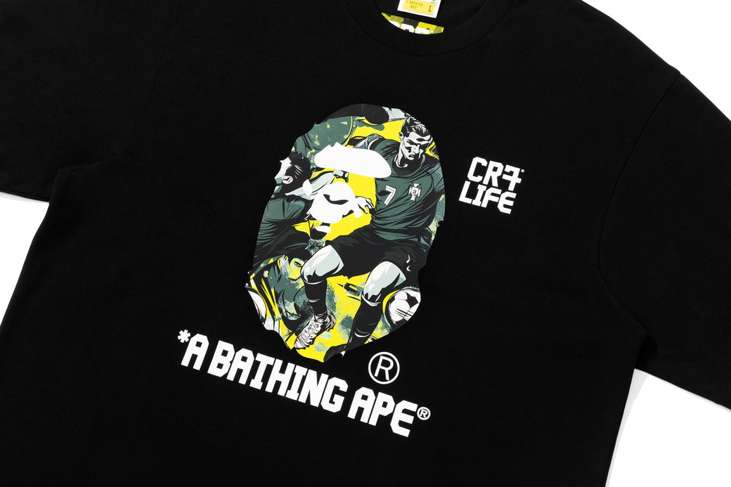 BAPE X CR7 】LIFE GRAPHIC A BATHING APE RELAXED FIT TEE #1 | bape.com