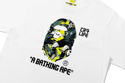 【 BAPE X CR7 】LIFE GRAPHIC A BATHING APE RELAXED FIT TEE #1