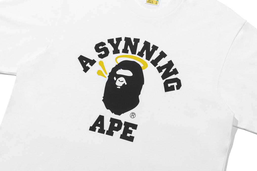 BAPE X SPOTIFY BY CENTRAL CEE 】COLLEGE RELAXED FIT TEE | bape.com