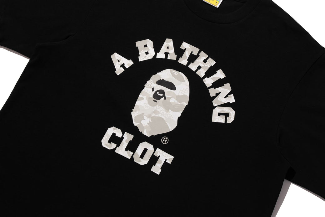 BAPE X CLOT 】COLLEGE RELAXED FIT TEE | bape.com
