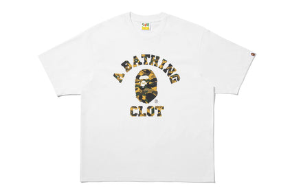 【 BAPE X CLOT 】COLLEGE RELAXED FIT TEE
