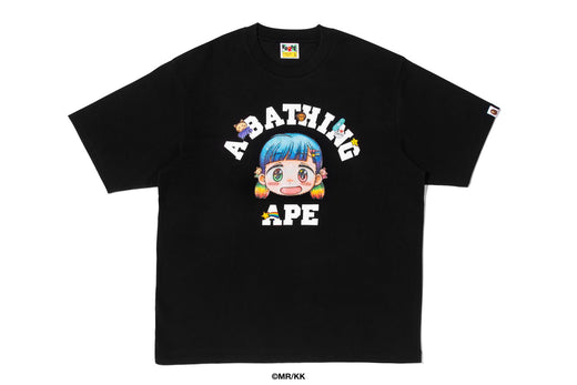 BAPE X MR. 】COLLEGE RELAXED FIT TEE | bape.com