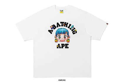 【 BAPE X MR. 】COLLEGE RELAXED FIT TEE