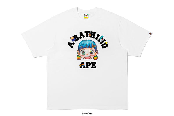 BAPE X MR. COLLEGE RELAXED FIT TEE Sサイズ BAPE X MR. 】COLLEGE RELAXED FIT TEE | bape.com