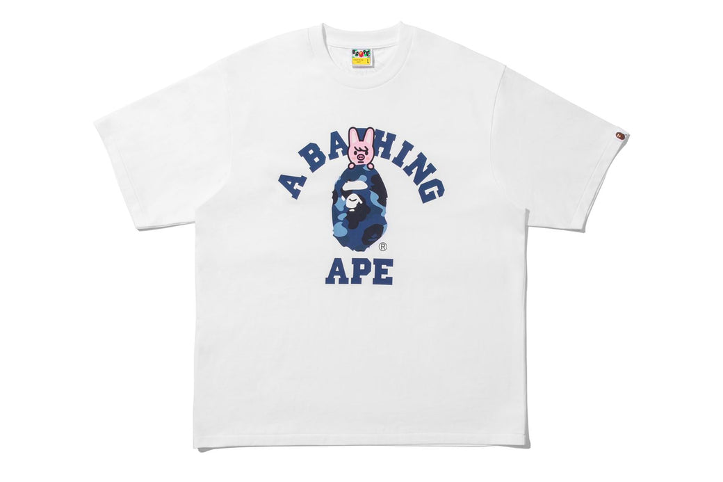 BAPE X STRAY KIDS 】DWAEKKI COLLEGE TEE | bape.com