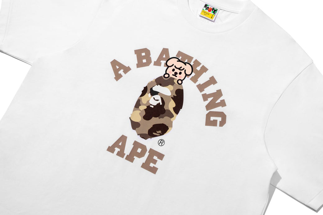 BAPE X STRAY KIDS 】PUPPYM COLLEGE TEE | bape.com