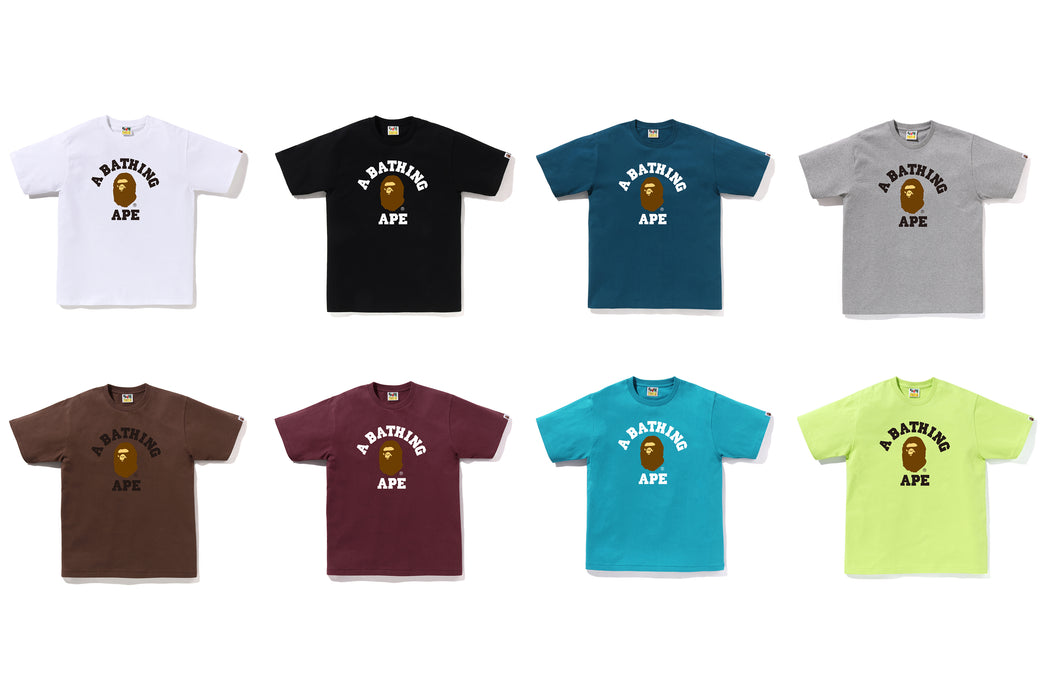 極美品 正規品 A BATHING APE COLLEGE TEE ブラック S JAPAN COLLEGE TEE（Tシャツ/カットソー）｜A BATHING APE（ア