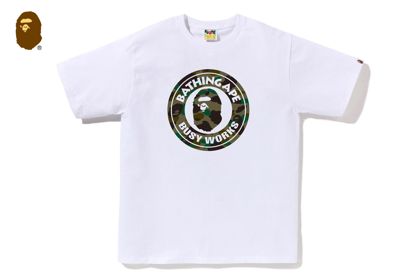 A BATHING APE × PUMA 1stカモ ゲームシャツ O 1ST CAMO BUSY WORKS TEE | bape.com