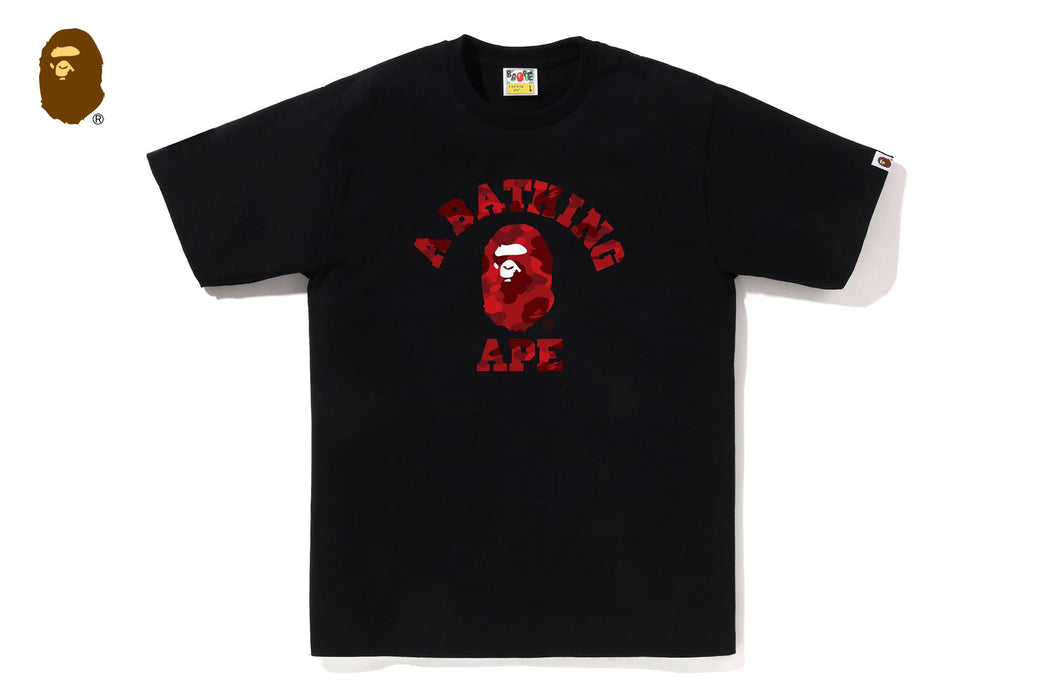 COLOR CAMO COLLEGE TEE | bape.com