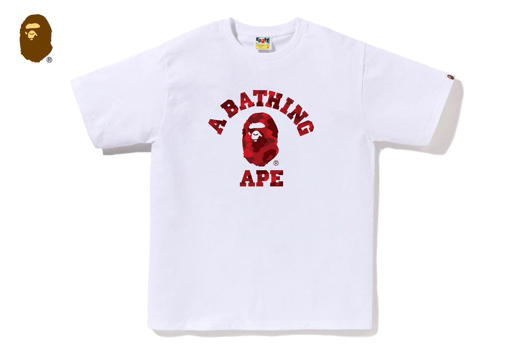 トップス COLOR CAMO COLLEGE TEE A BATHING APE（アベイシングエイプ）の「COLOR CAMO COLLEGE TEE（T