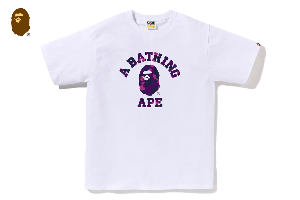 トップス COLOR CAMO COLLEGE TEE COLOR CAMO COLLEGE TEE | bape.com
