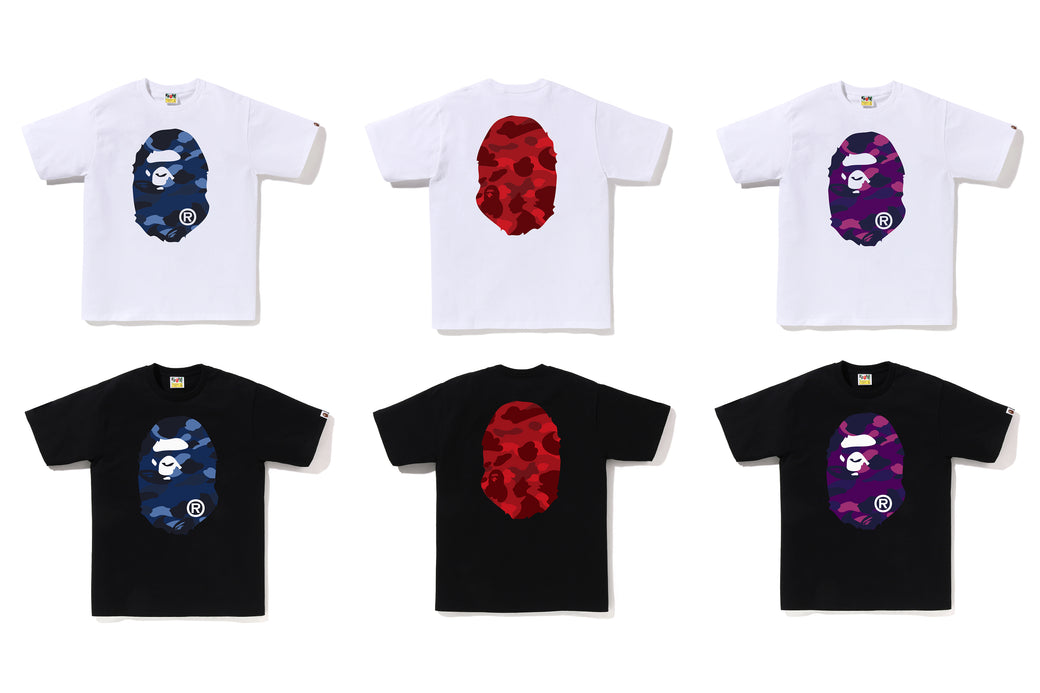 トップス COLOR CAMO BIG APE HEAD TEE COLOR CAMO BIG APE HEAD TEE | bape.com