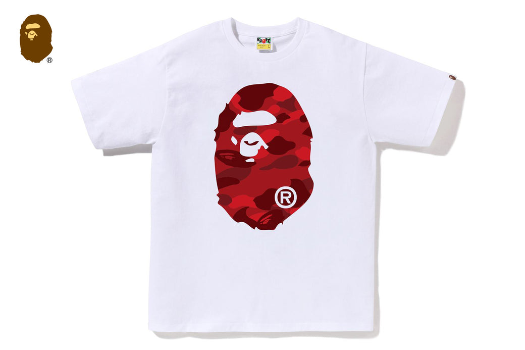 COLOR CAMO BIG APE HEAD TEE | bape.com