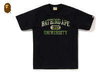 BAPE CHECK UNIVERSITY COLLEGE LOGO TEE