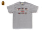 BAPE CHECK UNIVERSITY COLLEGE LOGO TEE