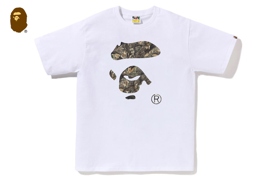 【A BATHING APE】PRINT TEE #11 要在庫確認 TREE EDGE CAMO APE FACE TEE | bape.com