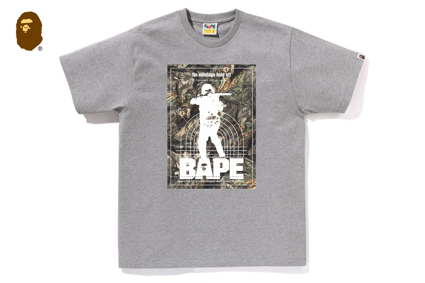 【A BATHING APE】TREE EDGE CAMO GENERAL TEE /Tシャツ 001TEL801033_GRA_A.jpg?v=