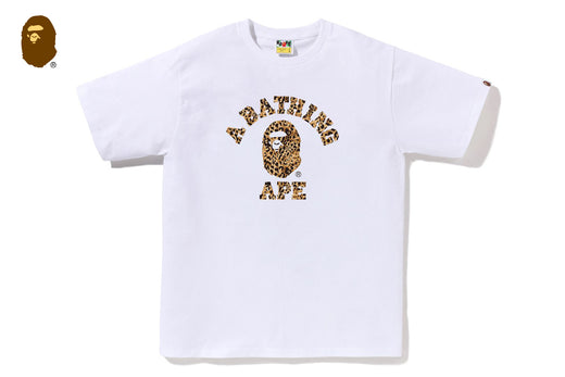 WILD LEOPARD PATTERN COLLEGE TEE