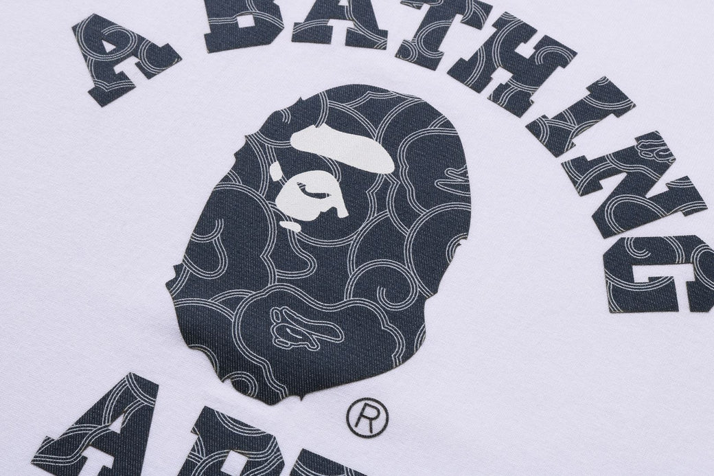 JAPANESE CLOUD CAMO COLLEGE TEE | bape.com