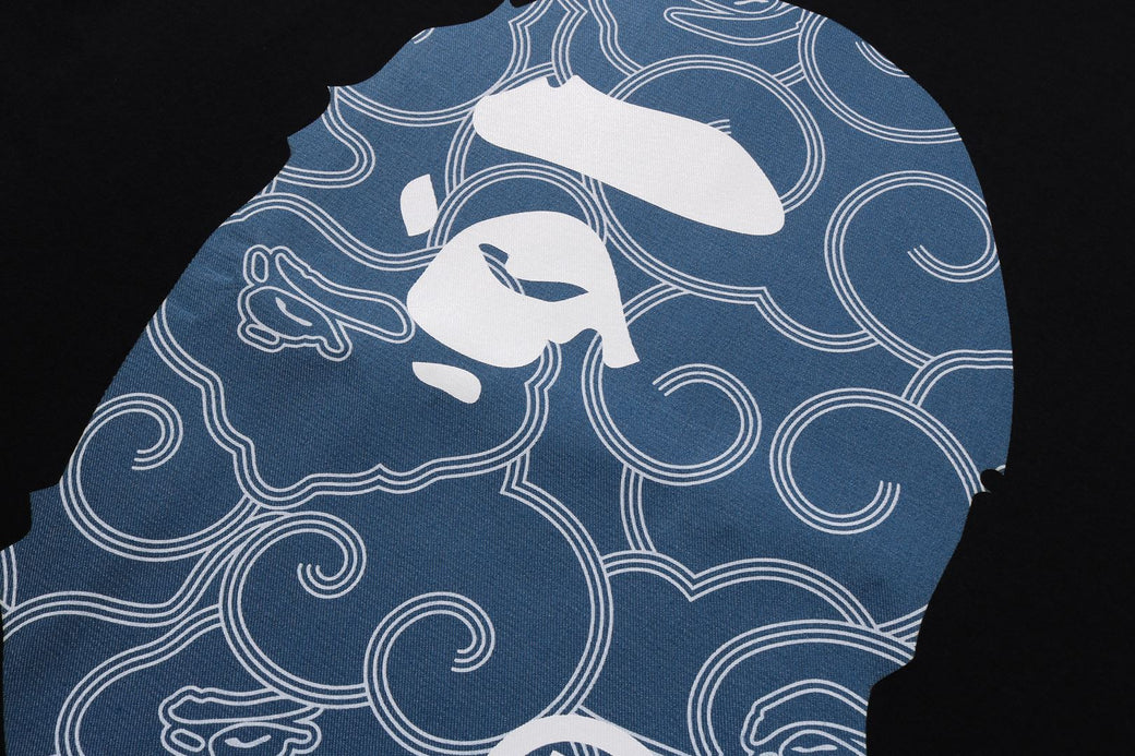 JAPANESE CLOUD CAMO BIG APE HEAD TEE | bape.com