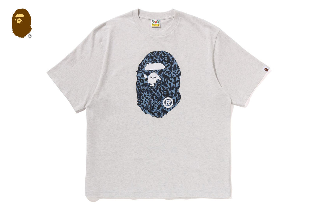 WILD LEOPARD PATTERN APE HEAD RELAXED FIT TEE | bape.com