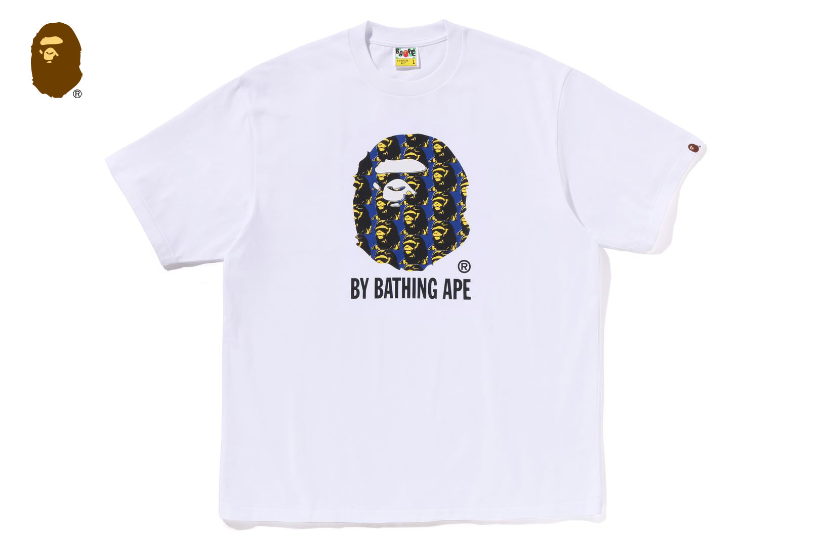 APE HEAD PATTERN BY BATHING APE RELAXED FIT TEE | bape.com