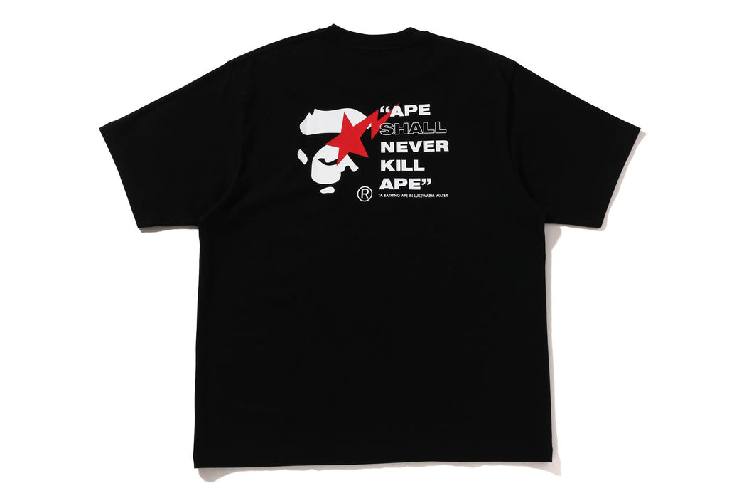 【BAPE】WRINKLE BAPE LOGO RELAXED FIT TEE 要在庫確認 A BATHING APE® Multi Logo Ape Head Relaxed Fit Tee | Bape