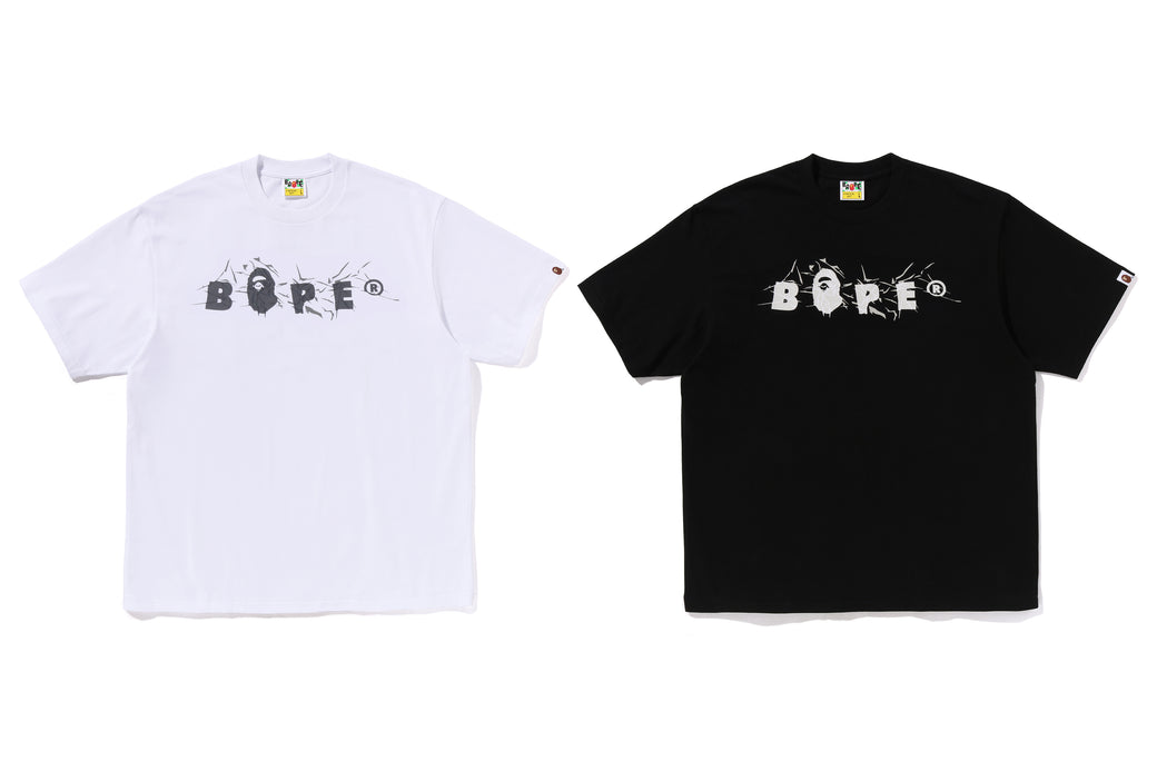 【A BATHING APE】WRINKLE BAPE LOGO RELAXED FIT TEE /Tシャツ WRINKLE BAPE LOGO RELAXED FIT TEE | bape.com