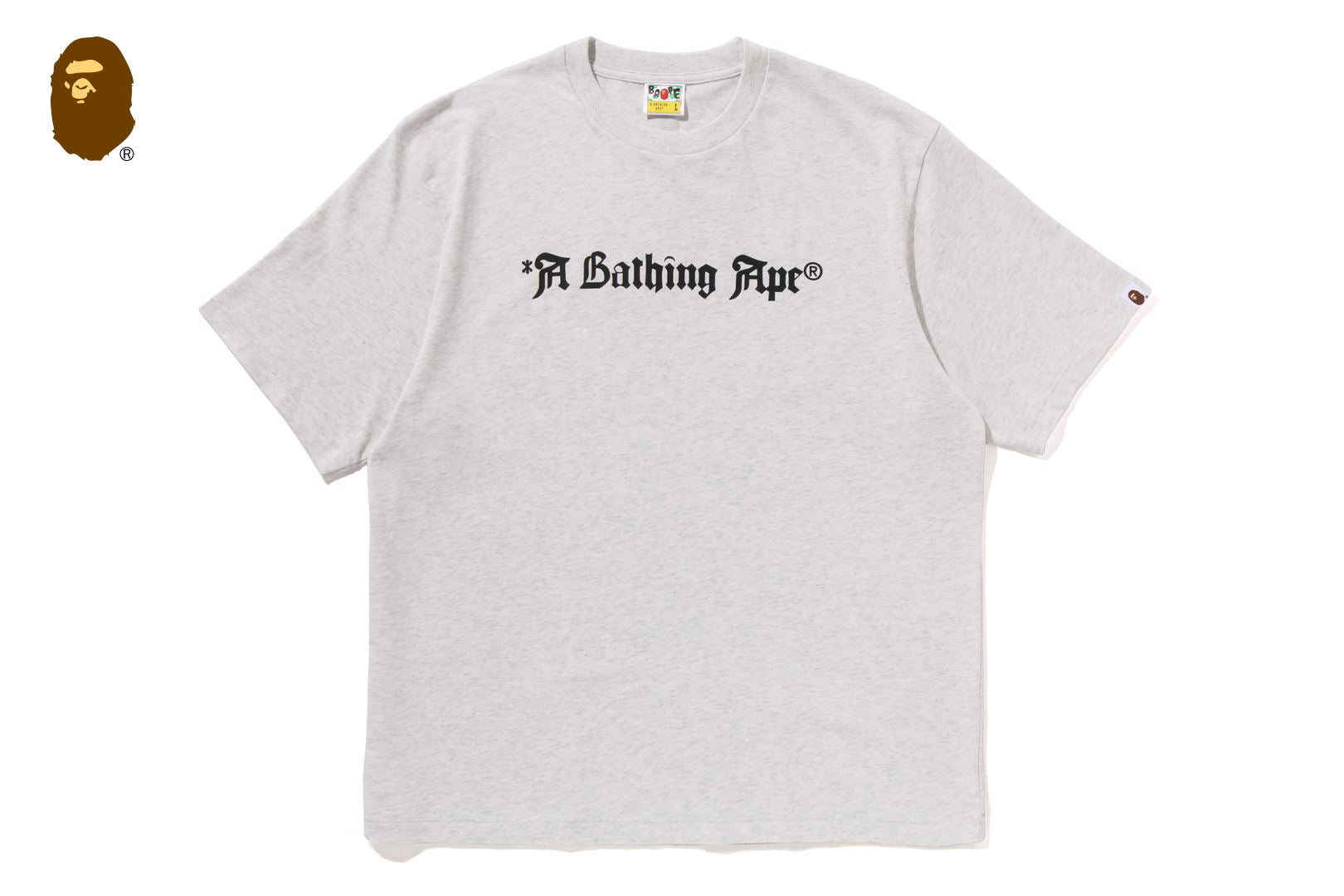Bathing Ape スウェット　スター　グレー　L A BATHING APE トレーナー スウェット ABC CAMO HEAD RELAX FIT