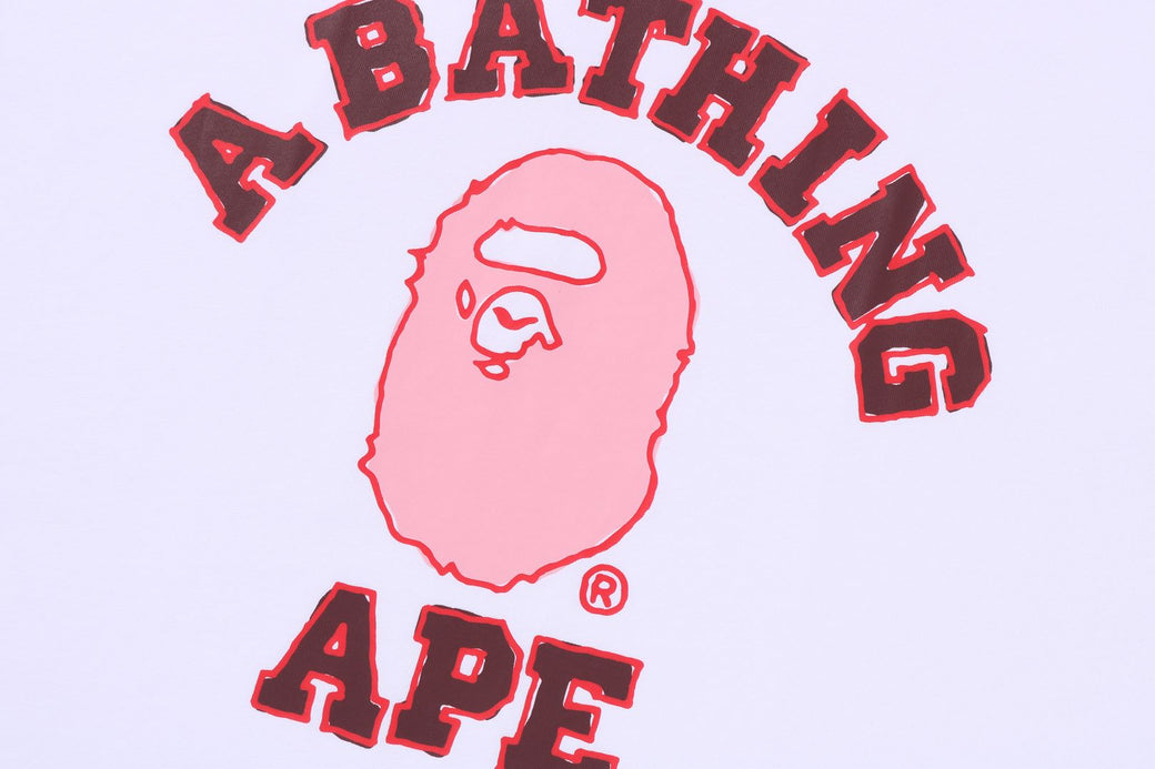 【BAPE】HAND DRAWN COLLEGE RELAXED FIT TEE 要在庫確認 BAPE MENS HAND DRAWN COLLEGE RELAXED FIT T-SHIRT – us.bape.com