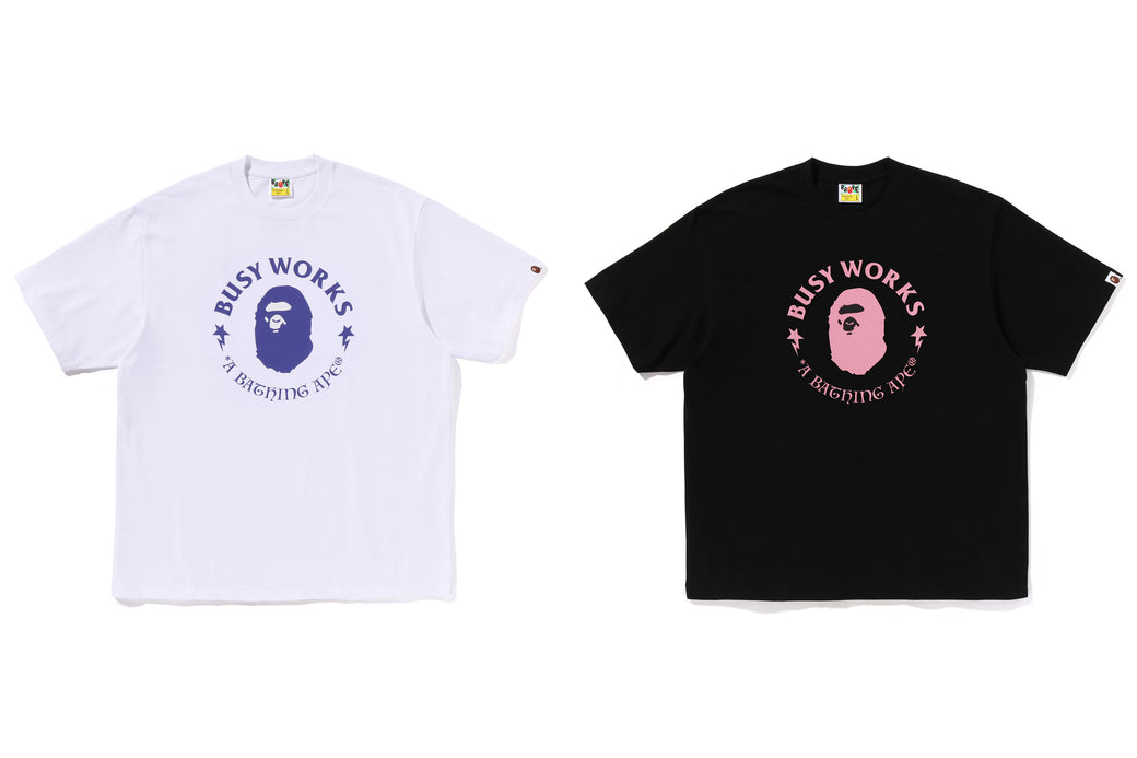 【A BATHING APE】4色展開 SPRAY PRINT BUSY WORKS RELAXED TEE A BATHING APE】4色展開 SPRAY PRINT BUSY WORKS RELAXED TEE