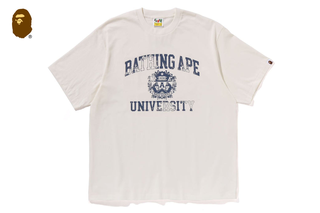 SPRAY PRINT COLLEGE LOGO RELAXED FIT TEE | bape.com