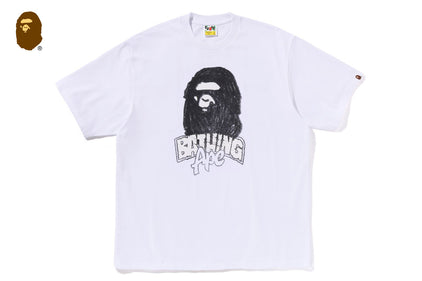 HAND DRAWN APE HEAD RELAXED FIT TEE