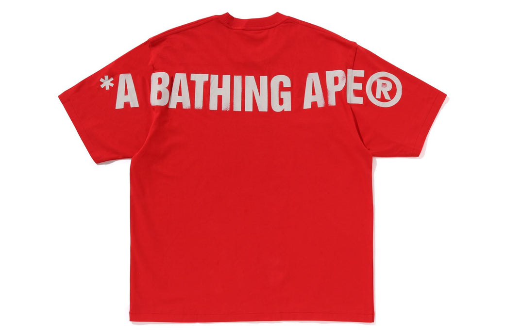 SPRAY PRINT APE HEAD RELAXED FIT TEE #2 | bape.com