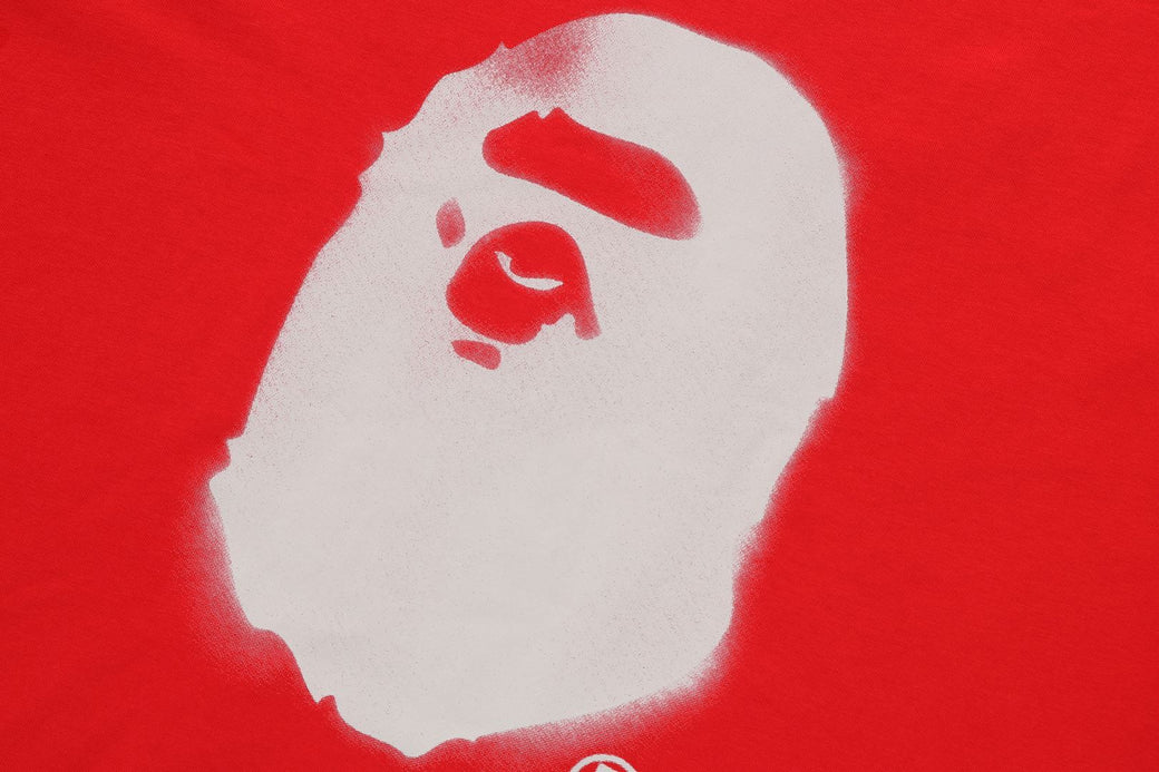 SPRAY PRINT APE HEAD RELAXED FIT TEE #2 | bape.com