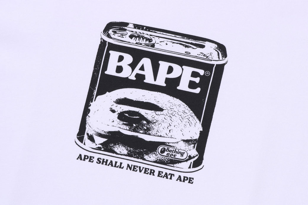 【BAPE】CAN FOOD BAPE LOGO RELAXED FIT TEE 要在庫確認 CAN FOOD BAPE LOGO RELAXED FIT TEE MENS – us.bape.com