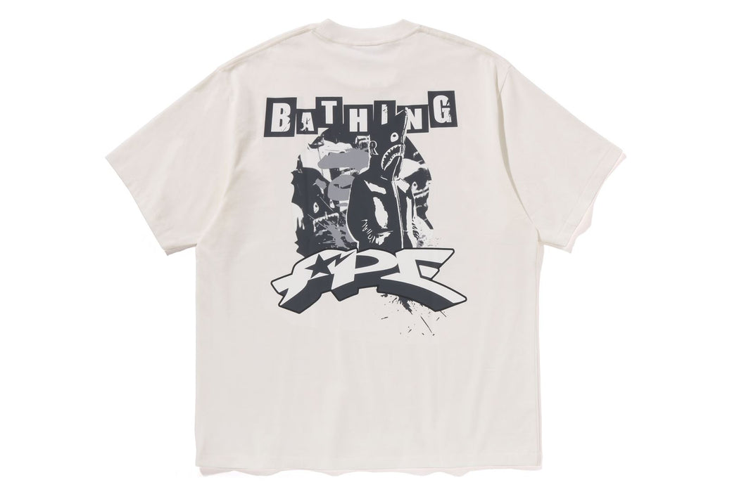 GRAFFITI BAPE LOGO RELAXED FIT TEE #1 | bape.com