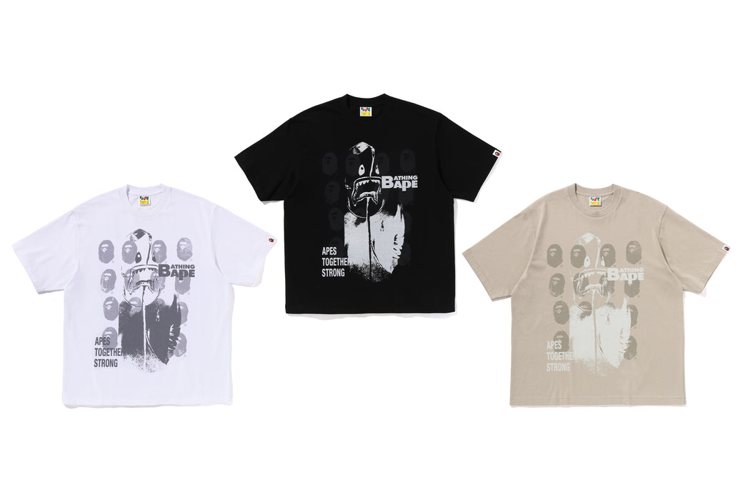 SPRAY PRINT MULTI LOGO RELAXED FIT TEE | bape.com