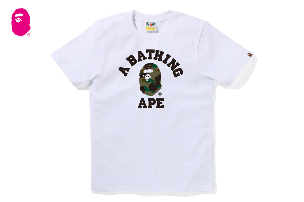 1ST CAMO COLLEGE TEE | bape.com