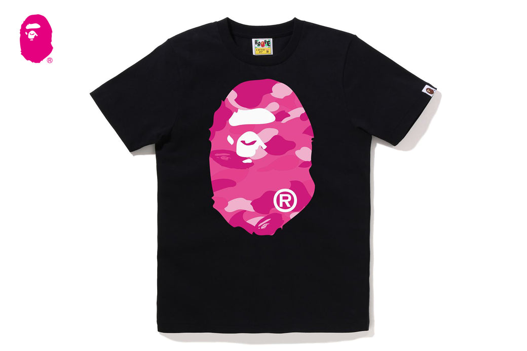 COLOR CAMO BIG APE HEAD TEE | bape.com
