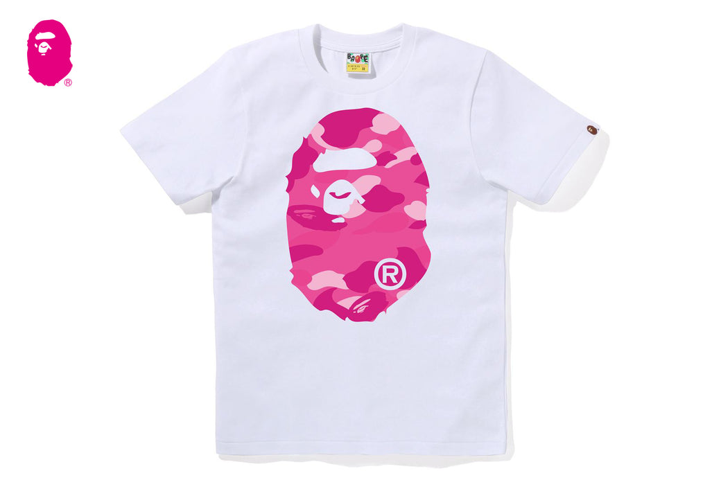 COLOR CAMO BIG APE HEAD TEE | bape.com