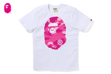COLOR CAMO BIG APE HEAD TEE