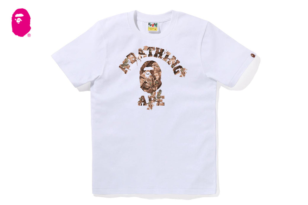 NEW【A BATHING APE】TREE EDGE CAMO COLLEGE TEE tシャツ A BATHING APE® Tree Edge Camo College Tee | Bape official